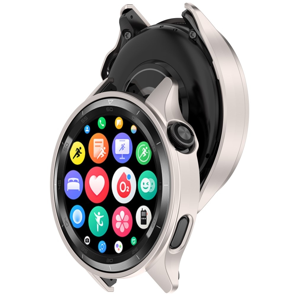 Half plastové nasazovací pouzdro na Xiaomi Watch S4 47mm - béžové
