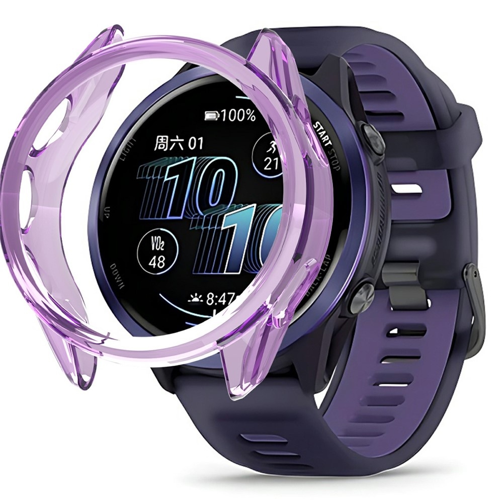 Halfe gelové nasazovací pouzdro na Garmin Forerunner 570 42mm - fialové