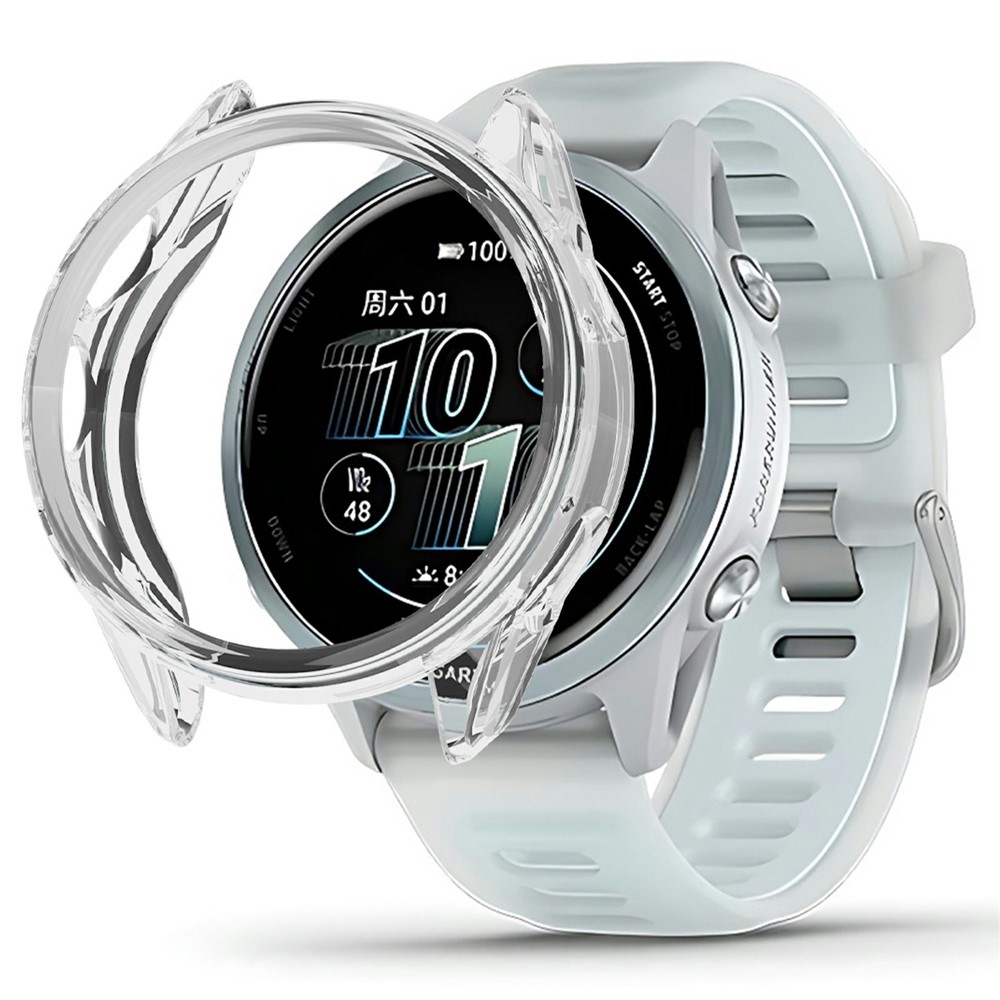 Halfe gelové nasazovací pouzdro na Garmin Forerunner 570 42mm - průhledné