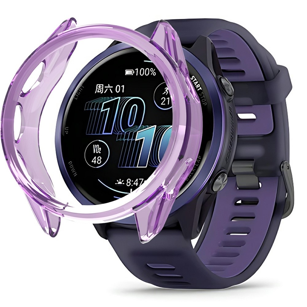 Halfe gelové nasazovací pouzdro na Garmin Forerunner 570 47mm - fialové