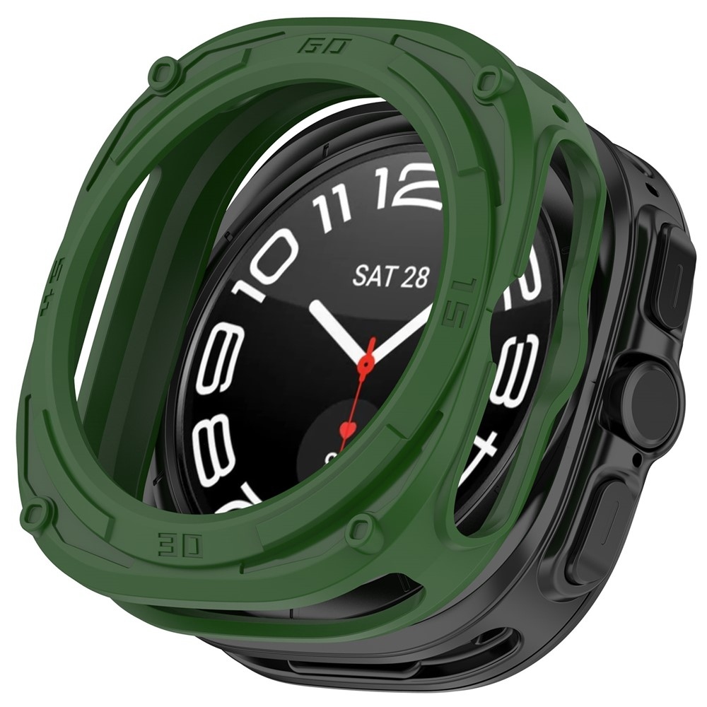 Halfe gelové nasazovací pouzdro na Samsung Galaxy Watch Ultra2 47mm/Watch Ultra (2025) 47mm - zelené