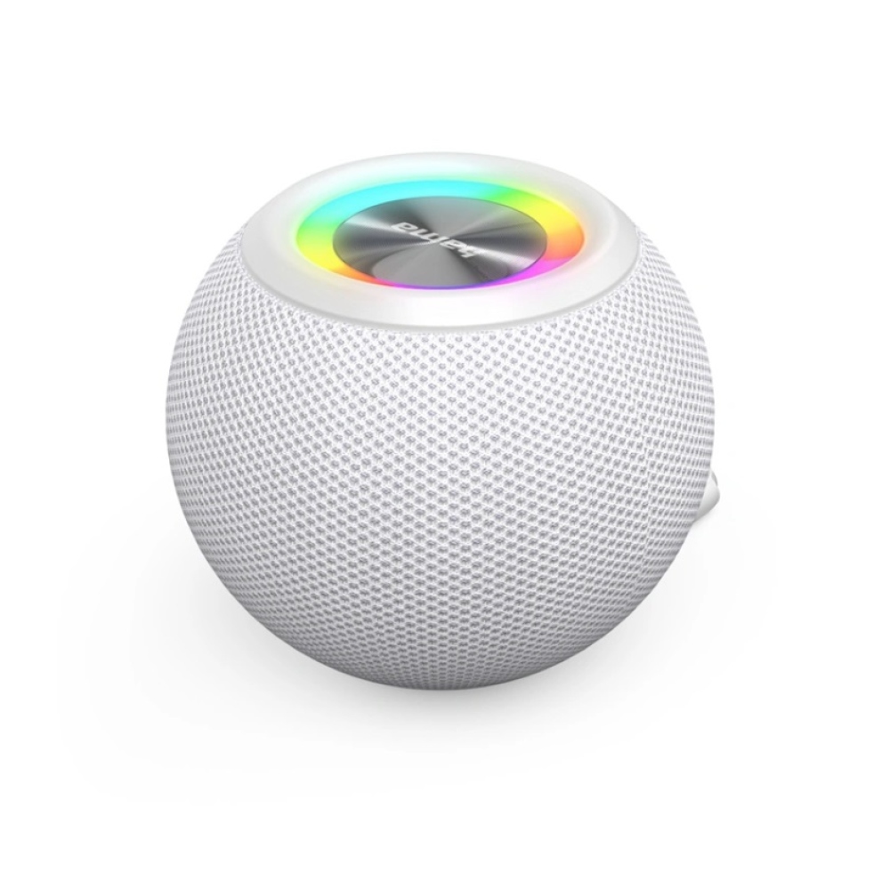 Hama Ball Bluetooth reproduktor 5 W, LED podsvícení, USB-A, microSD slot - bílý