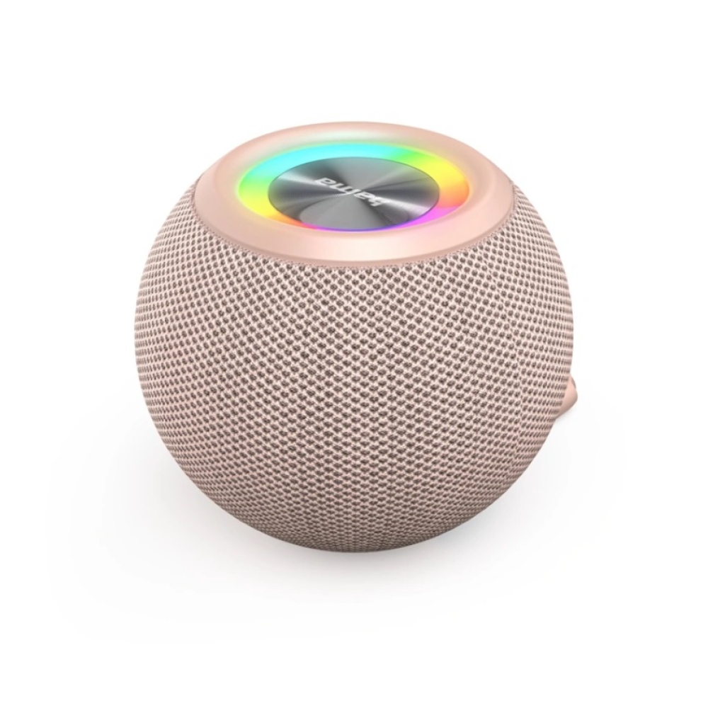 Hama Ball Bluetooth reproduktor 5 W, LED podsvícení, USB-A, microSD slot - růžový