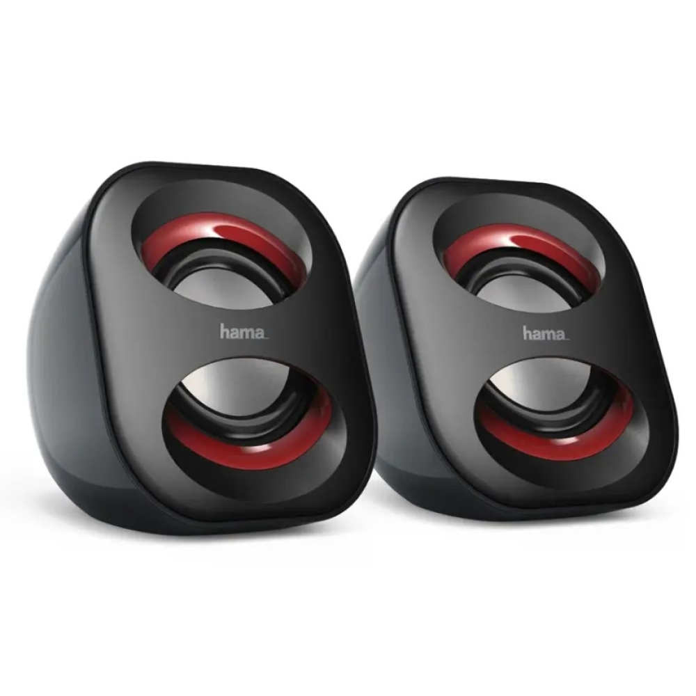 Hama reproduktory k notebooku Sonic Mobil 183 - černé/červené