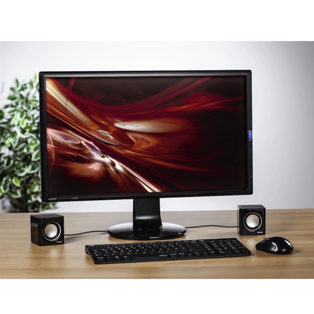 Hama reproduktory k notebooku Sonic Mobil 185 - černé/stříbrné