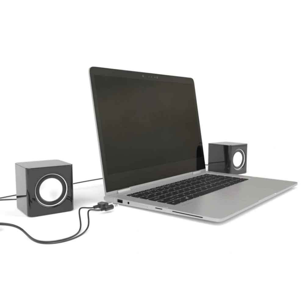 Hama reproduktory k notebooku Sonic Mobil 185 - černé/stříbrné