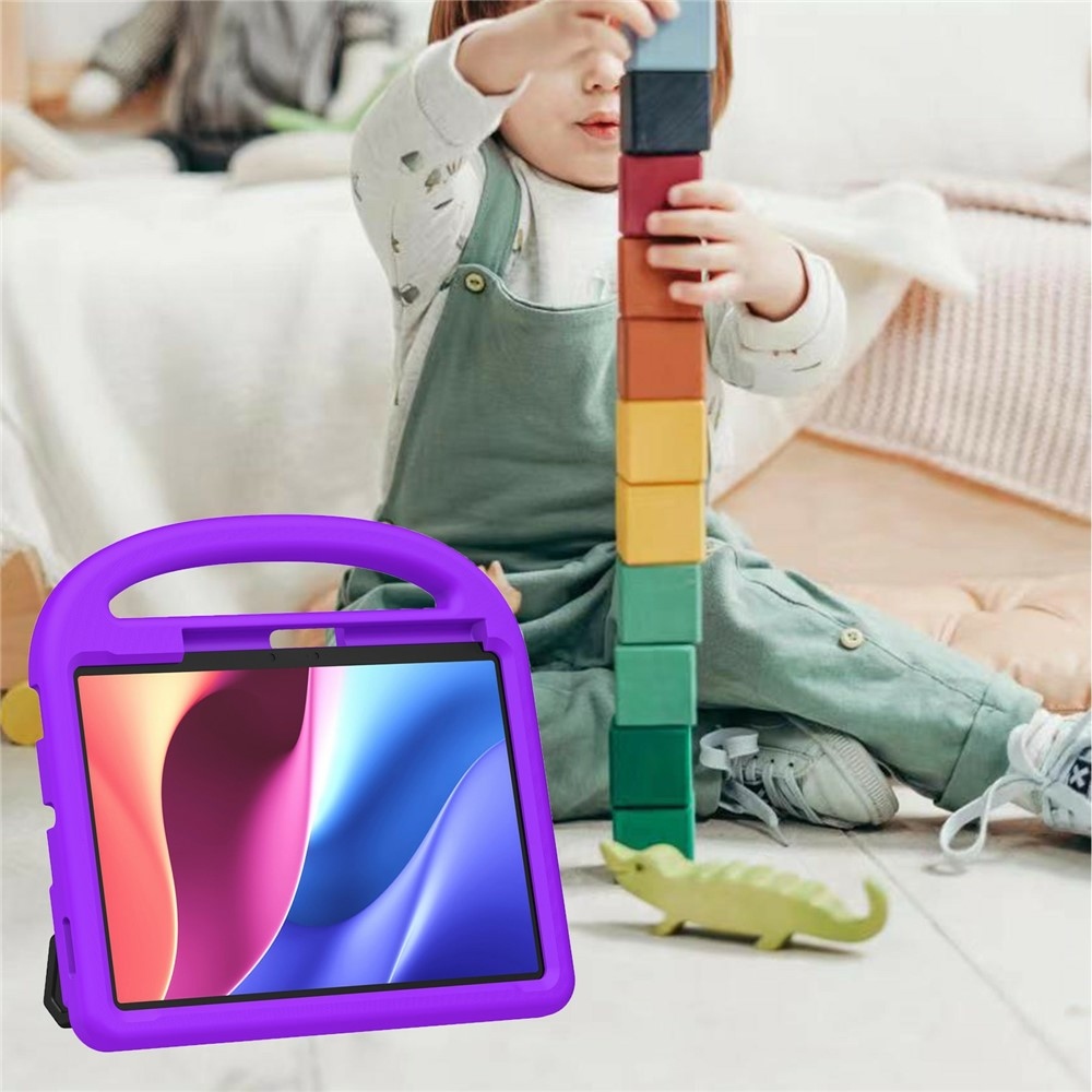 Handle EVA odolné pouzdro s úchytem na tablet Xiaomi Pad 8/8 Pro/7/7 Pro - fialové