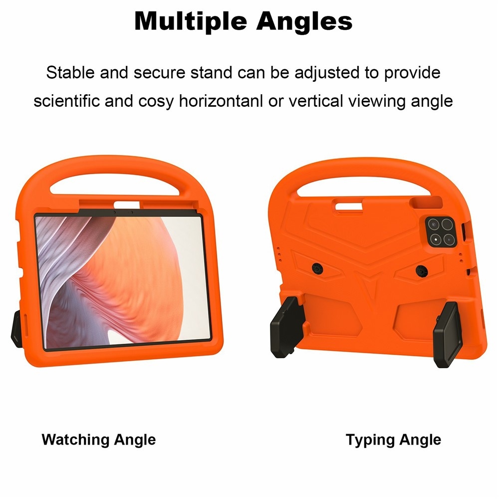 Handle EVA odolné pouzdro s úchytem na tablet Xiaomi Pad 8/8 Pro/7/7 Pro - oranžové