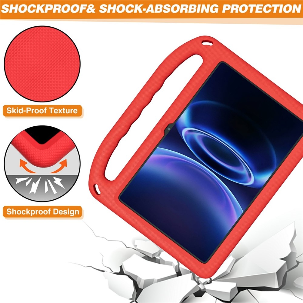 Handle EVA odolné pouzdro s úchytem na tablet Xiaomi Redmi Pad 2 9.7 - červené