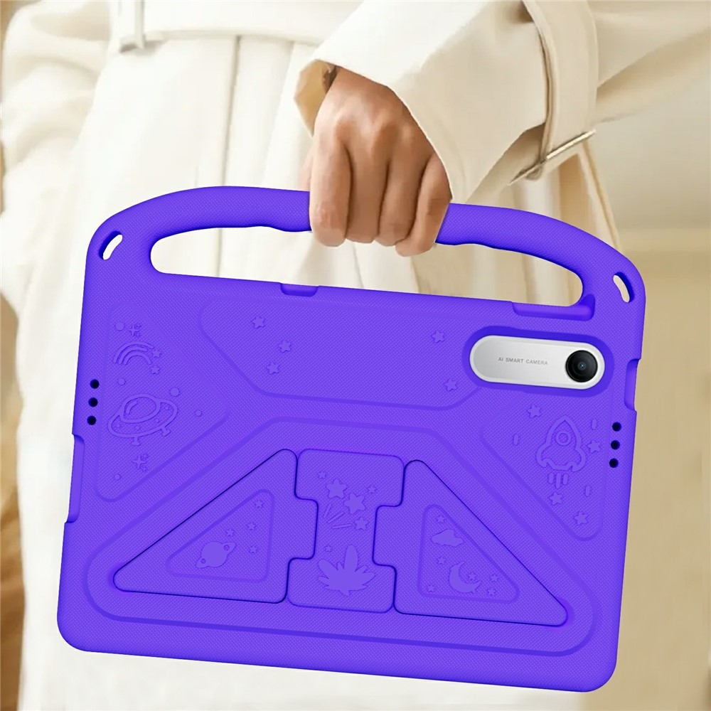 Handle EVA odolné pouzdro s úchytem na tablet Xiaomi Redmi Pad 2 9.7 - fialové