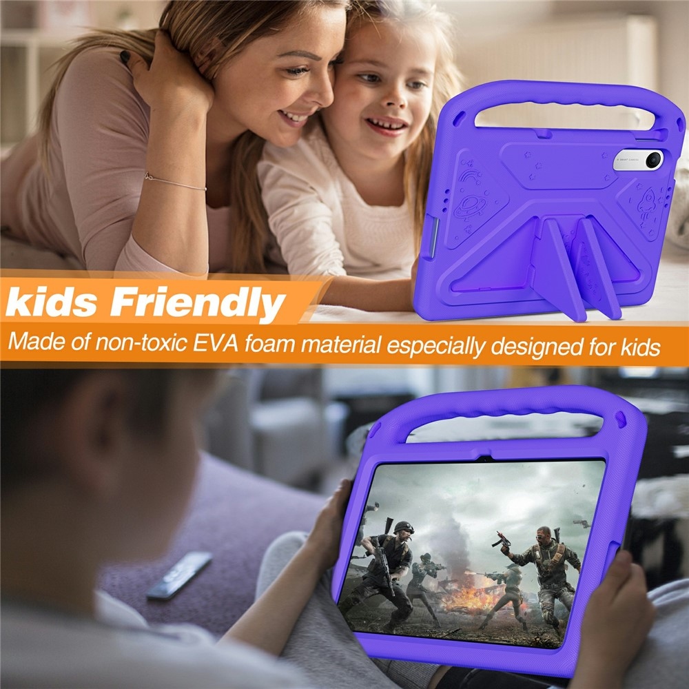 Handle EVA odolné pouzdro s úchytem na tablet Xiaomi Redmi Pad 2 9.7 - fialové