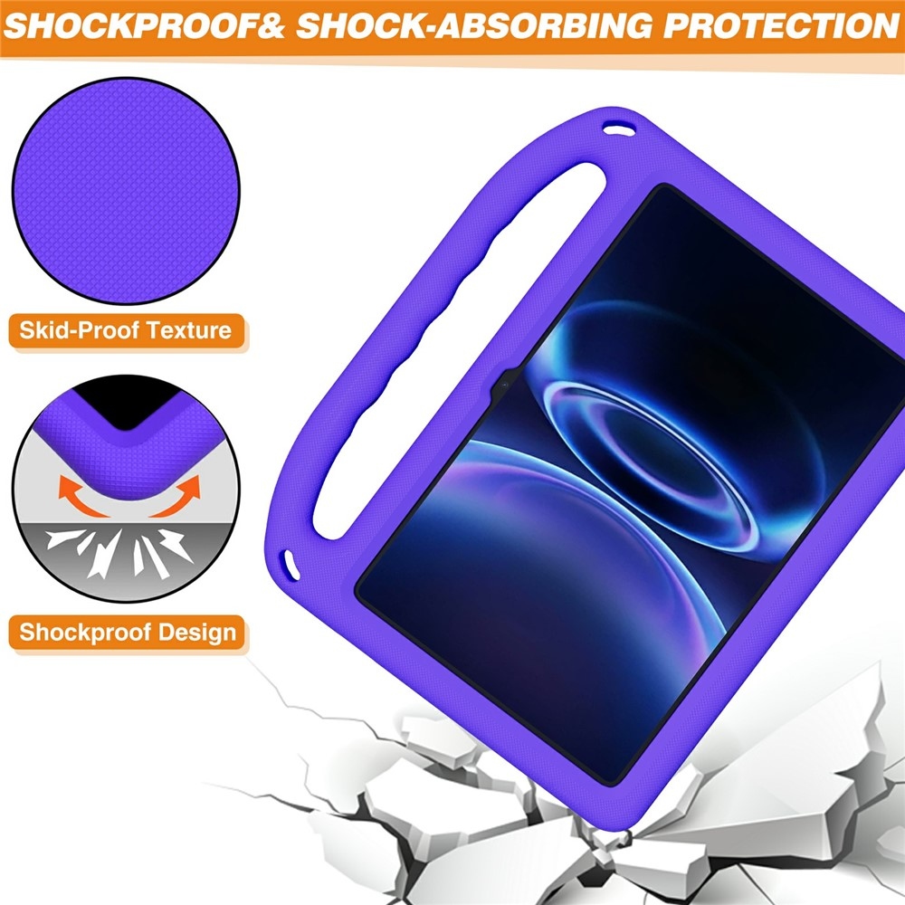 Handle EVA odolné pouzdro s úchytem na tablet Xiaomi Redmi Pad 2 9.7 - fialové
