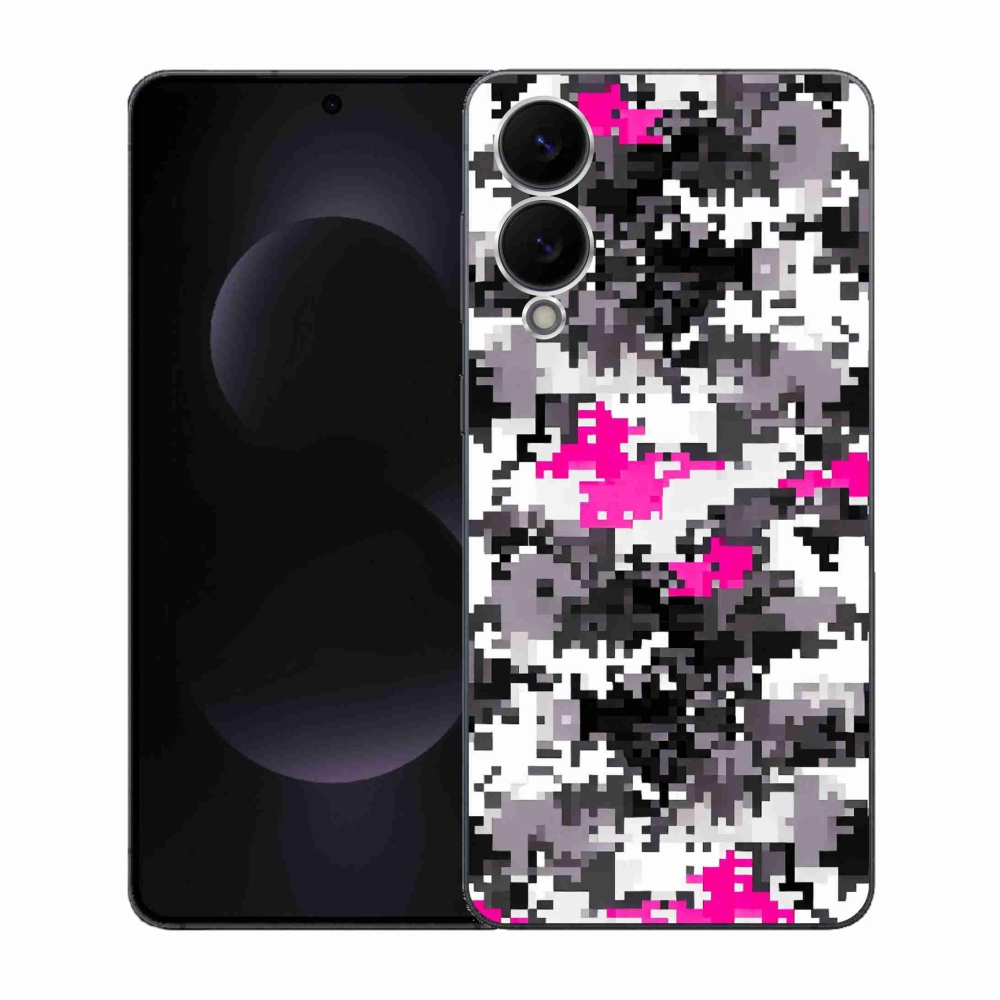 Gelový kryt mmCase na Samsung Galaxy S25 Edge - maskáčový vzor 4