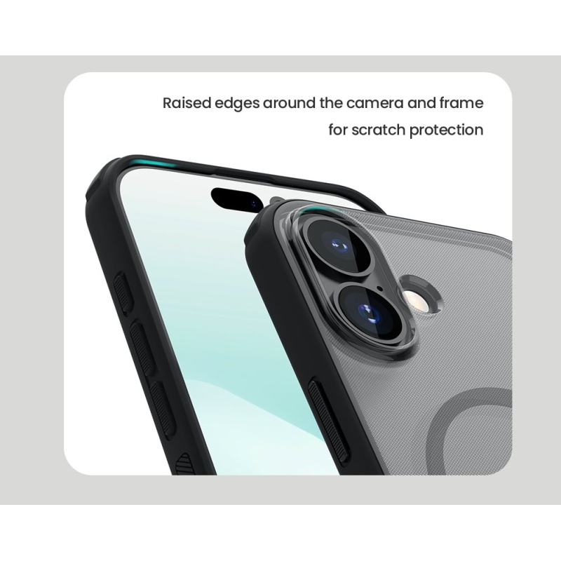 Nillkin Super Frosted PRO Magnetic Zadní Kryt pro Apple iPhone 17 Transparent Black