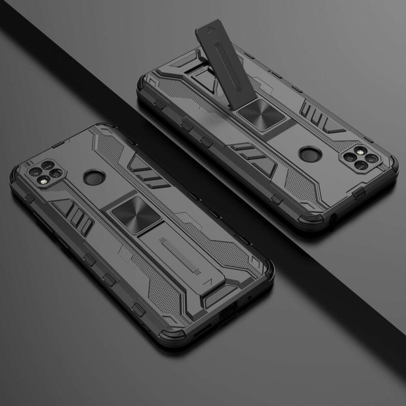 Hard odolný hybridní kryt na Xiaomi Redmi 10A - černý