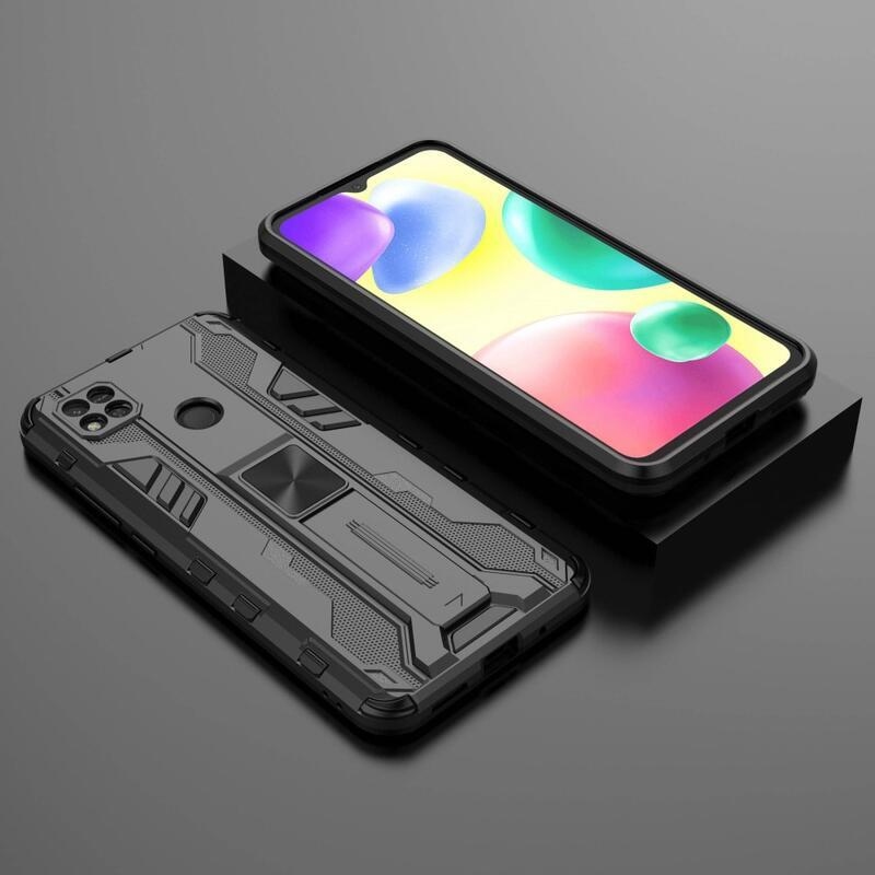 Hard odolný hybridní kryt na Xiaomi Redmi 10A - černý