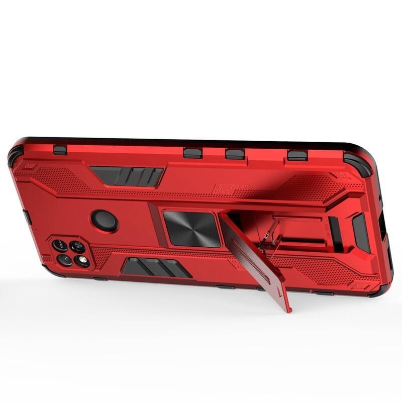 Hard odolný hybridní kryt na Xiaomi Redmi 10A - červený