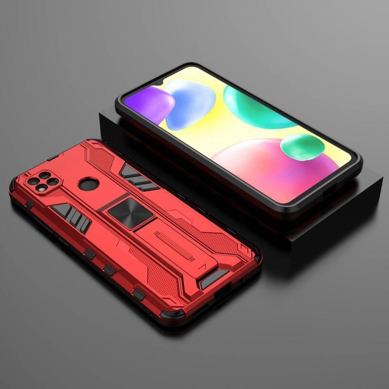 Hard odolný hybridní kryt na Xiaomi Redmi 10A - červený