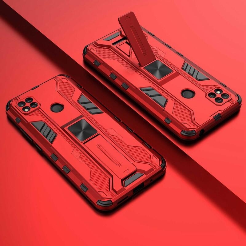 Hard odolný hybridní kryt na Xiaomi Redmi 10A - červený