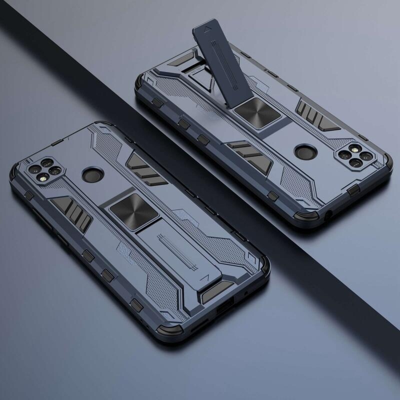 Hard odolný hybridní kryt na Xiaomi Redmi 10A - modrý