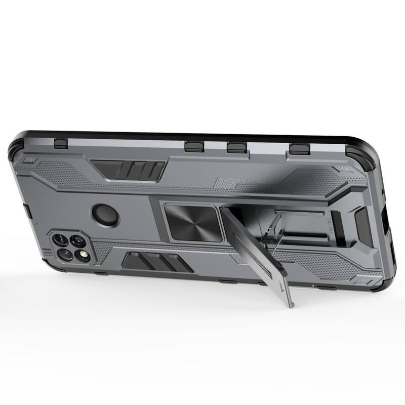 Hard odolný hybridní kryt na Xiaomi Redmi 10A - šedý
