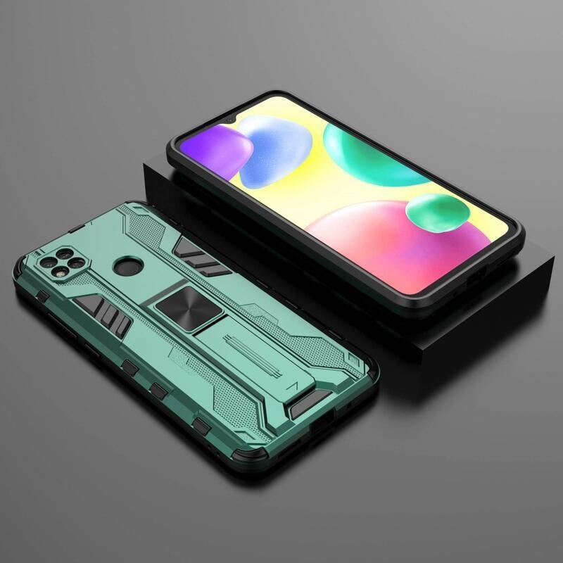 Hard odolný hybridní kryt na Xiaomi Redmi 10A - zelený