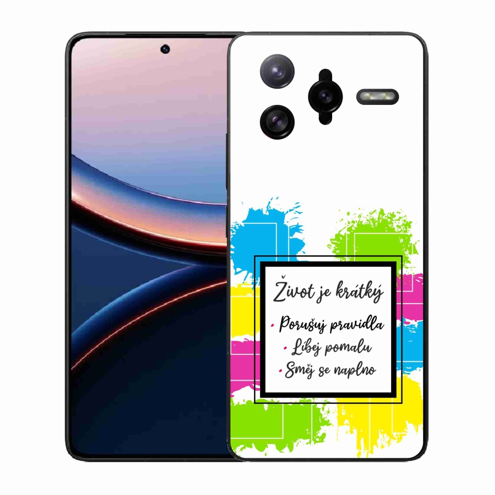 Gelový kryt mmCase na Xiaomi Poco F7 Ultra - citát 5 bílé pozadí