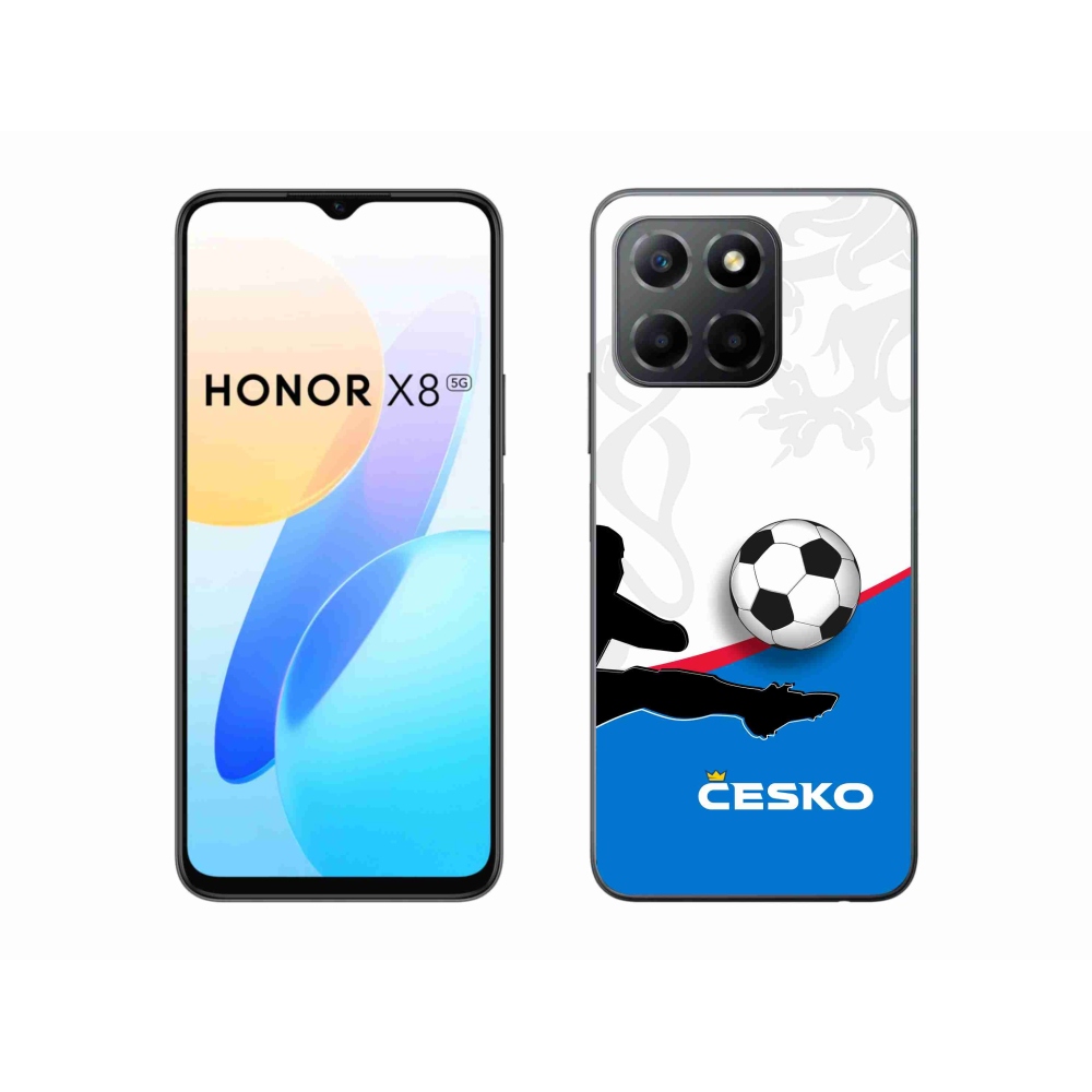 Gelový kryt mmCase na Honor X8 5G/Honor 70 Lite 5G - fotbal Česko 3