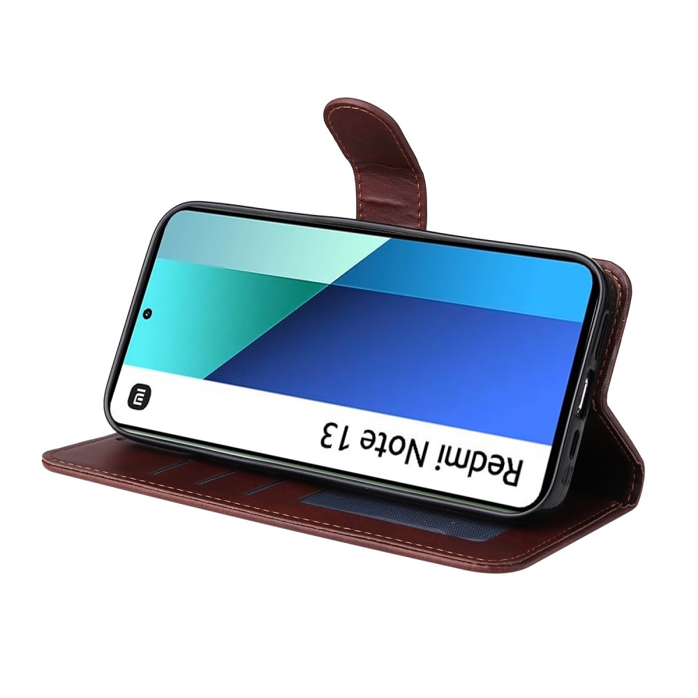 Wallet knížkové pouzdro na Xiaomi Redmi Note 13 - hnědé