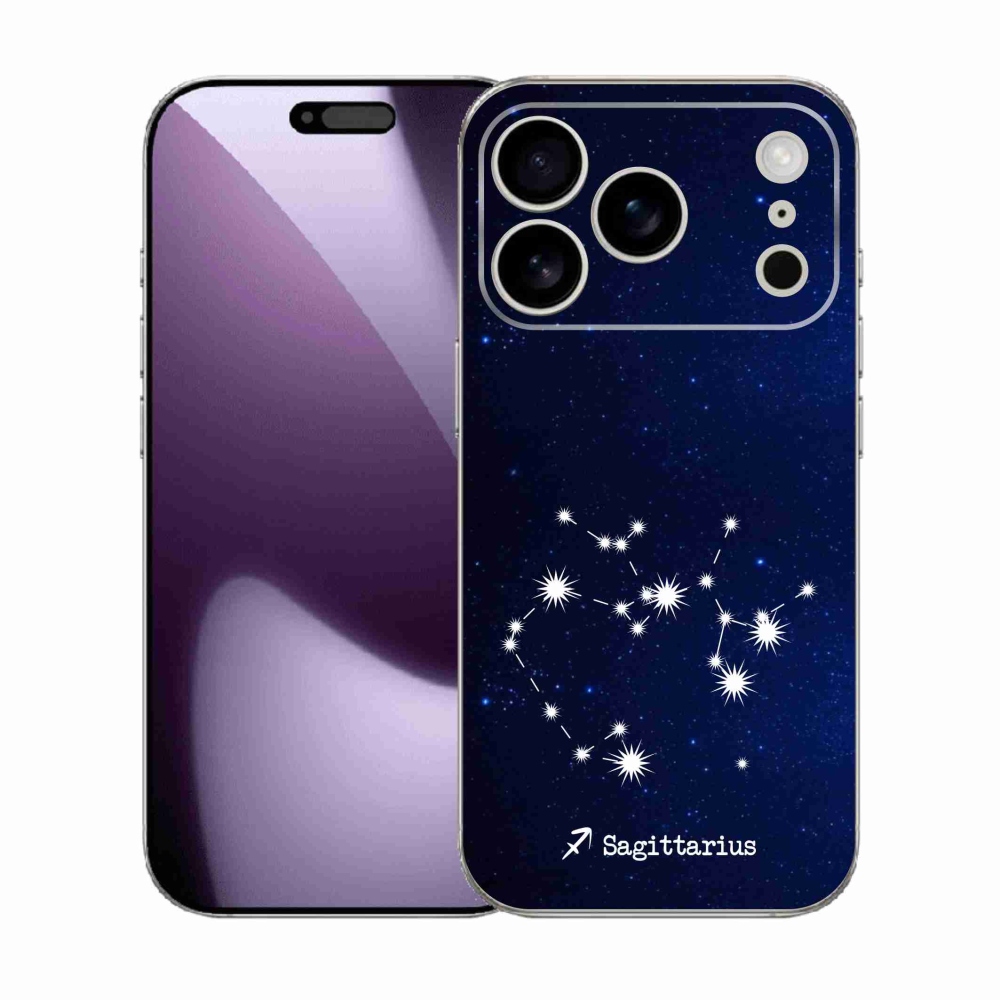 Gelový kryt mmCase na iPhone 17 Pro - souhvězdí Střelce