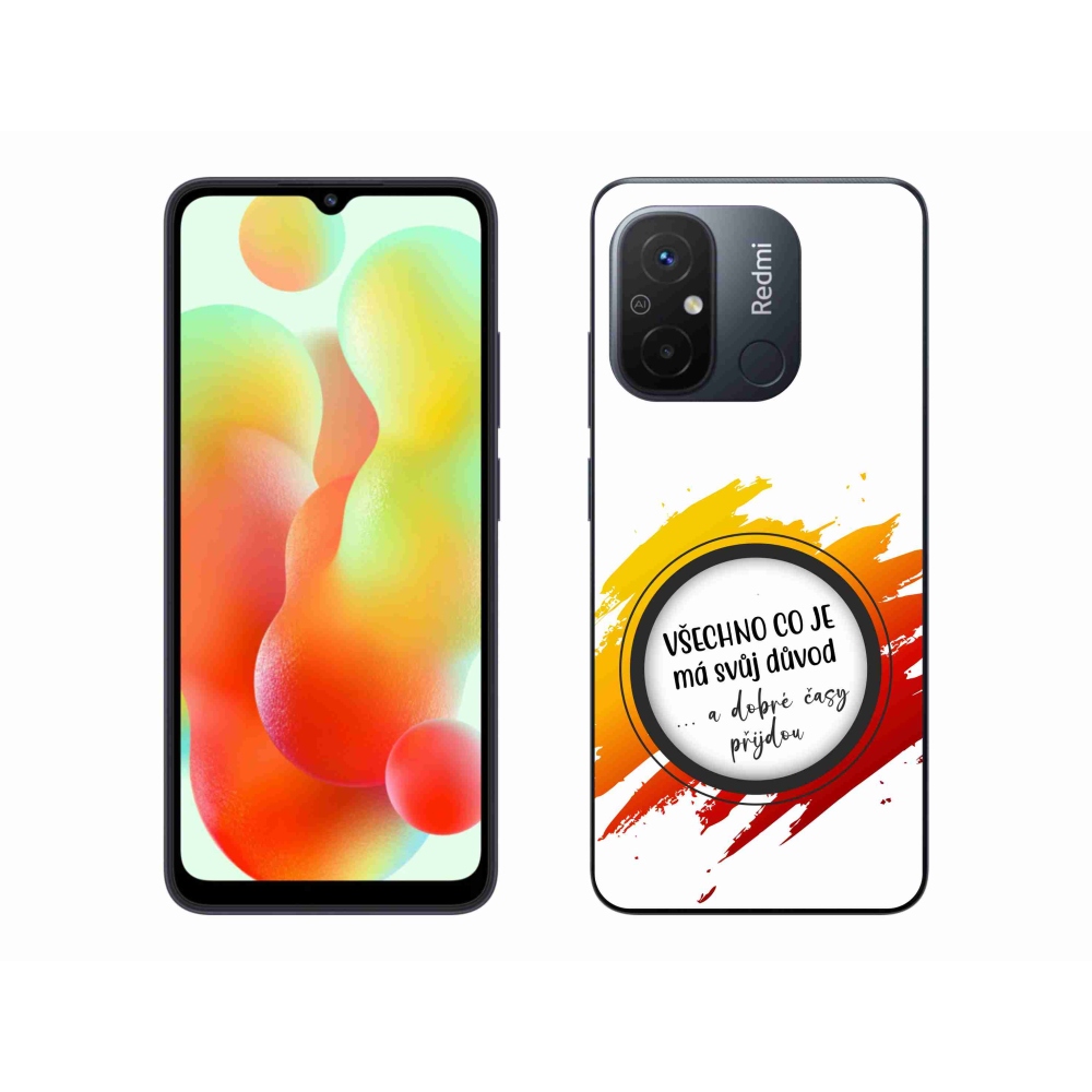 Gelový kryt mmCase na Xiaomi Redmi 12C - citát 3 bílé pozadí