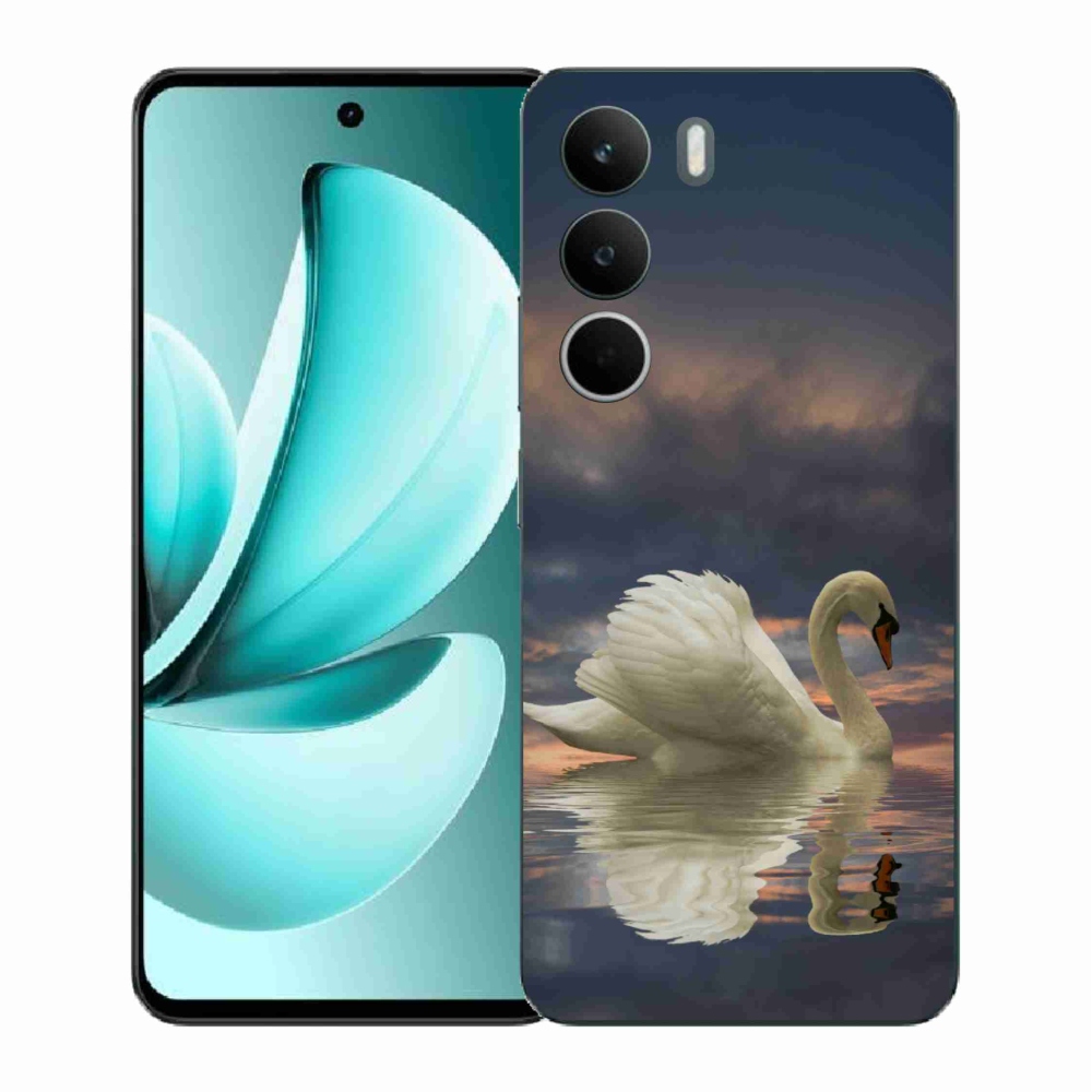 Gelový kryt mmCase na Realme C71 - labuť