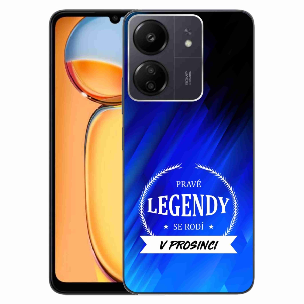 Gelový kryt mmCase na Xiaomi Poco C65/Redmi 13C - legendy v prosinci modré pozadí