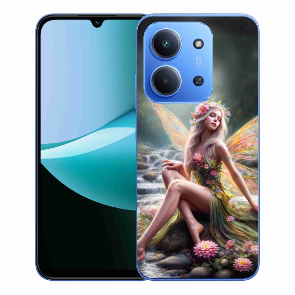 Gelový kryt mmCase na Xiaomi Redmi 15C 4G/5G (173mm) - motýlí žena 1