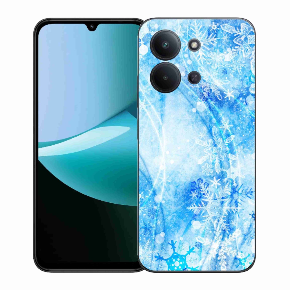 Gelový kryt mmCase na Xiaomi Redmi 15C 4G (171mm)/Poco C85 4G (171mm) - sněhové vločky