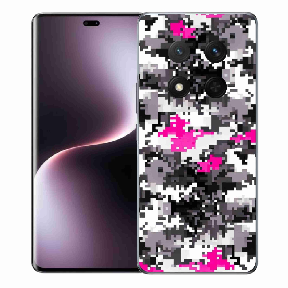 Gelový kryt mmCase na Honor Magic 7 Lite 5G - maskáčový vzor 4