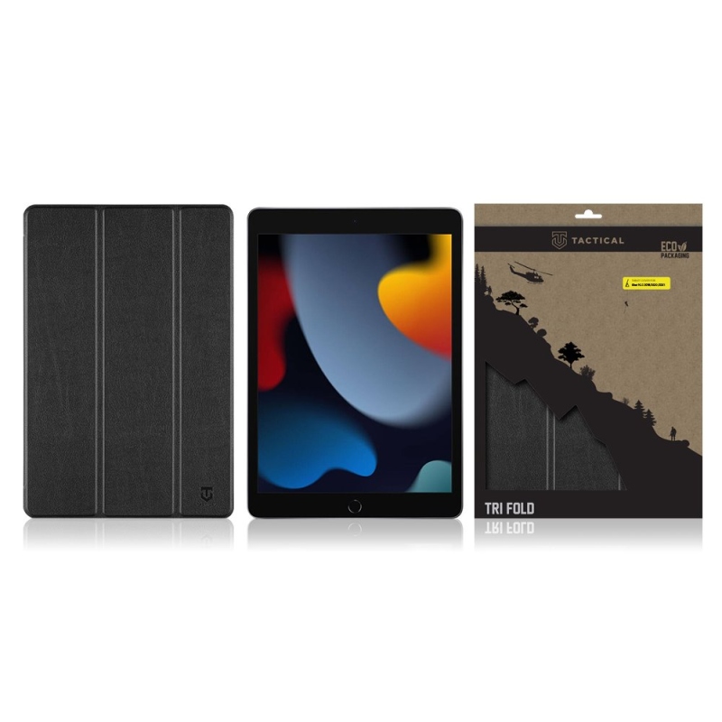Tactical Book Tri Fold Pouzdro pro iPad 10.2 2019/2020/2021 Black
