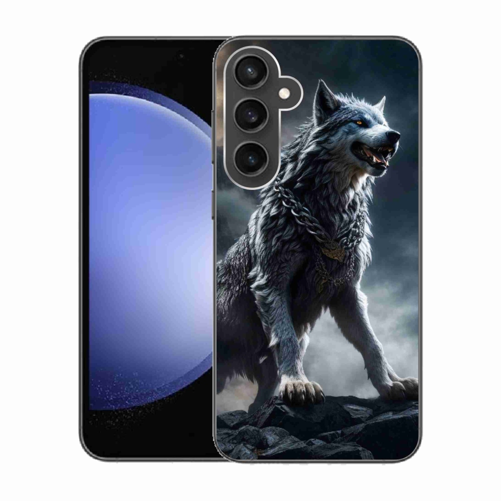 Gelový kryt mmCase na Samsung Galaxy S23 FE - vlk 1