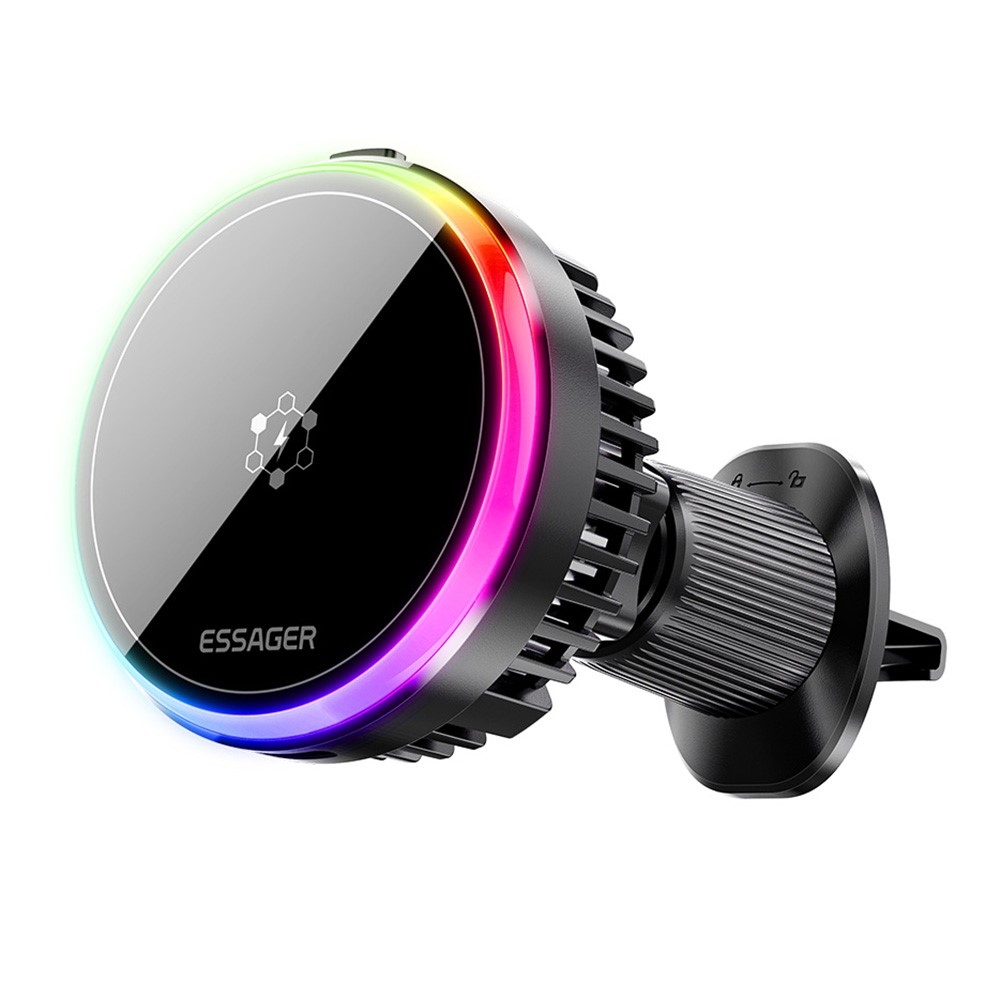 Essager magnetická bezdrátová nabíječka do auta 15W s chlazením