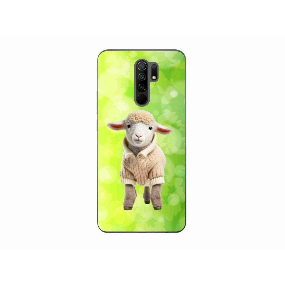 Gelový kryt mmCase na Xiaomi Redmi 9 - jehně ve svetru