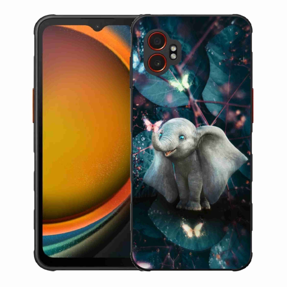 Gelový kryt mmCase na Samsung Galaxy Xcover 7 Pro - roztomilý slon