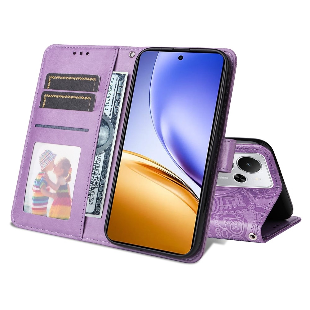 Sunflower knížkové pouzdro na Realme 14 5G - fialové