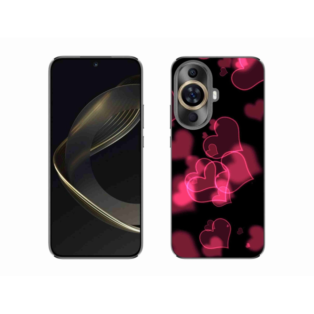 Gelový kryt mmCase na Huawei Nova 11 - červená srdíčka