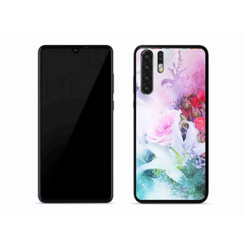 Gelový kryt mmCase na mobil Huawei P30 Pro - květiny 4