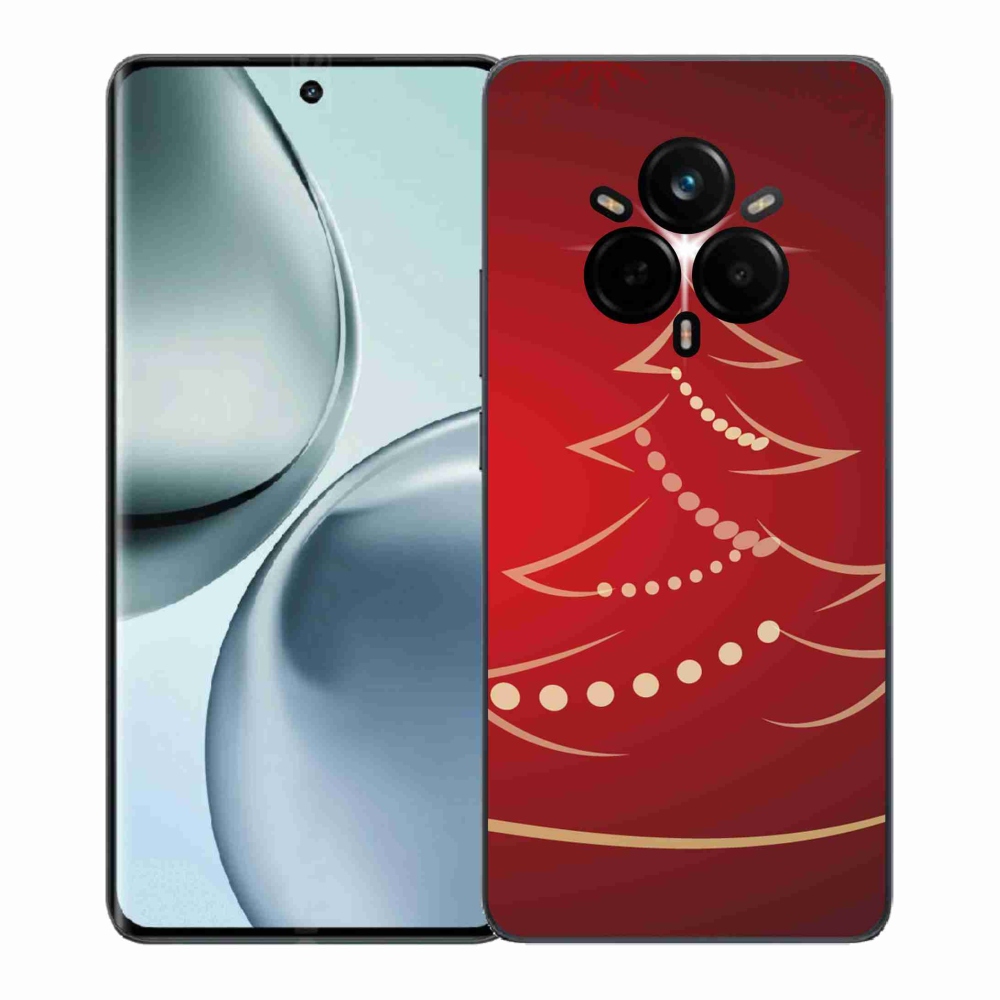 Gelový kryt mmCase na Realme 14 Pro+ 5G - kreslený vánoční stromek