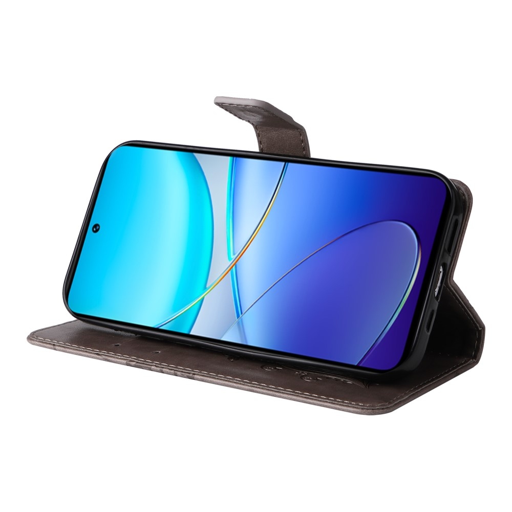 Big Butterfly knížkové pouzdro na Vivo V40 SE 4G/5G - šedé