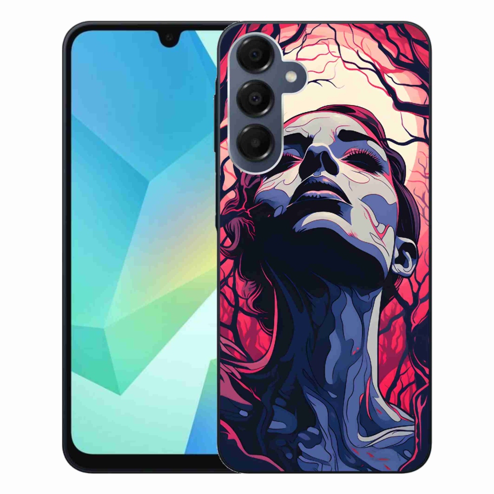 Gelový kryt mmCase na Samsung Galaxy A16 4G/5G - abstraktní obličej