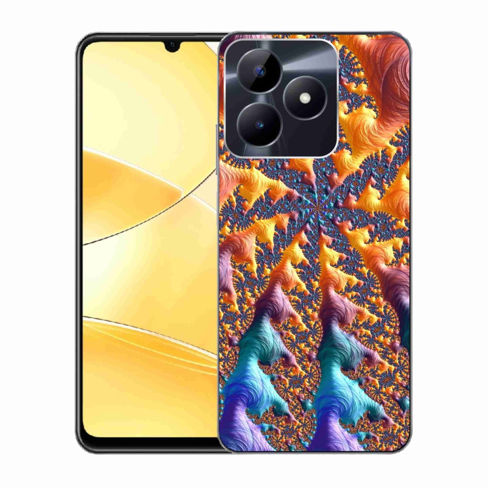 Gelový kryt mmCase na Realme C51/C53 - abstraktní motiv 23