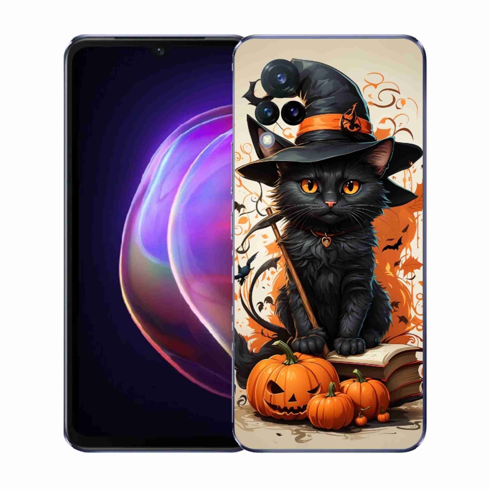 Gelový kryt mmCase na Vivo V21 4G/5G - kocour čaroděj