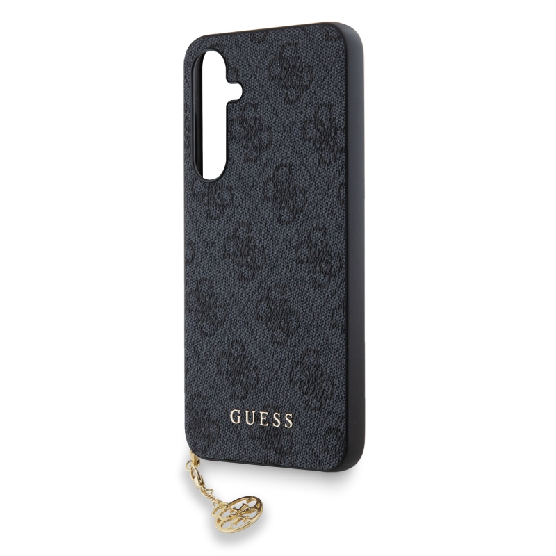 Guess 4G Charm Zadní Kryt pro Samsung Galaxy A55 5G Grey